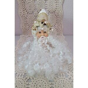 Vintage‎ Santa with Beard Christmas Shelf Decor - Can Also hang 15" Hanging
